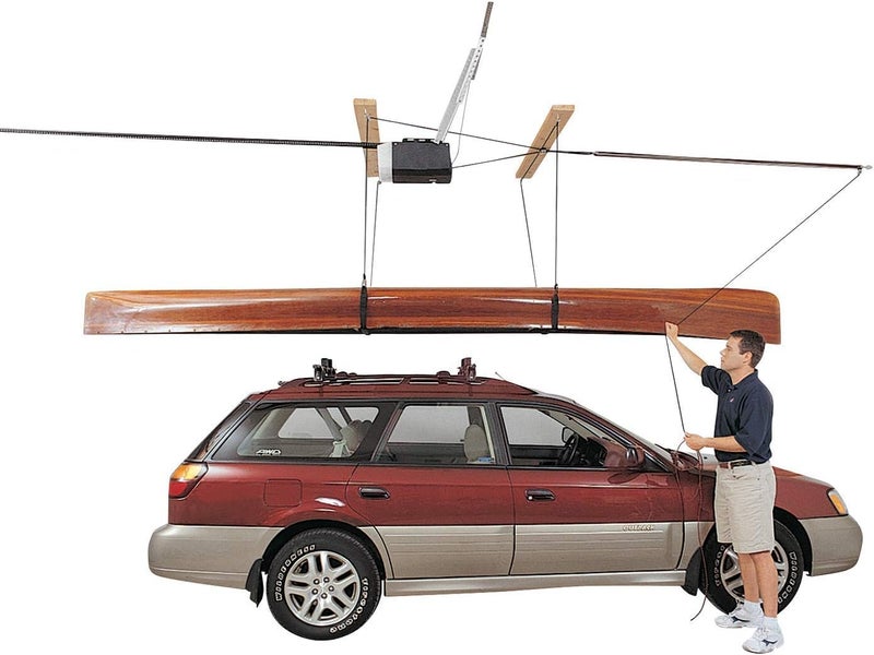 HARKEN - Cargo Box Overhead Garage Storage Hoist System  90lb max load 10ft.Ceiling  Self-Leveling  Safe Anti-Drop  Easy One-Person Operation  Smart Garage Organization - Model 7802 - Image 2